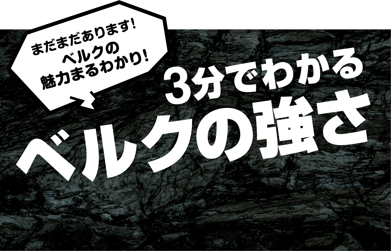 まだまだあります！ベルクの魅力まるわかり！ベルクの強さ